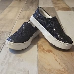 Black sequined Sneakers size 7